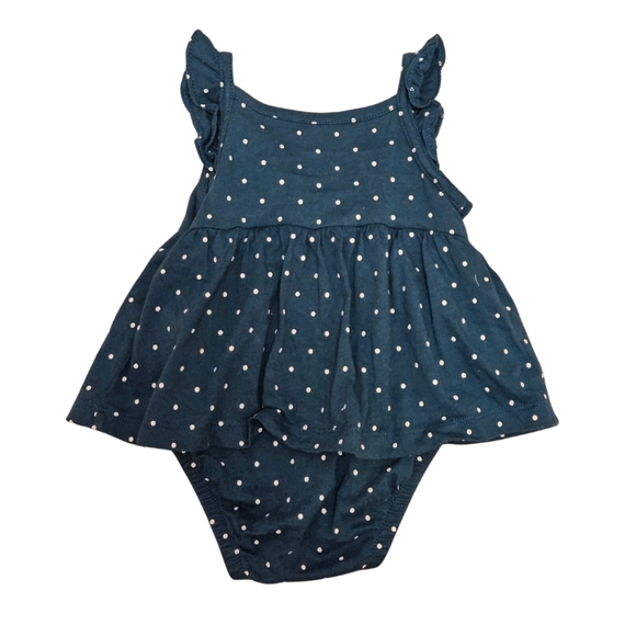 Carter's Polka Dot Pocket Mouse Bodysuit Dress - Picture 2 of 3